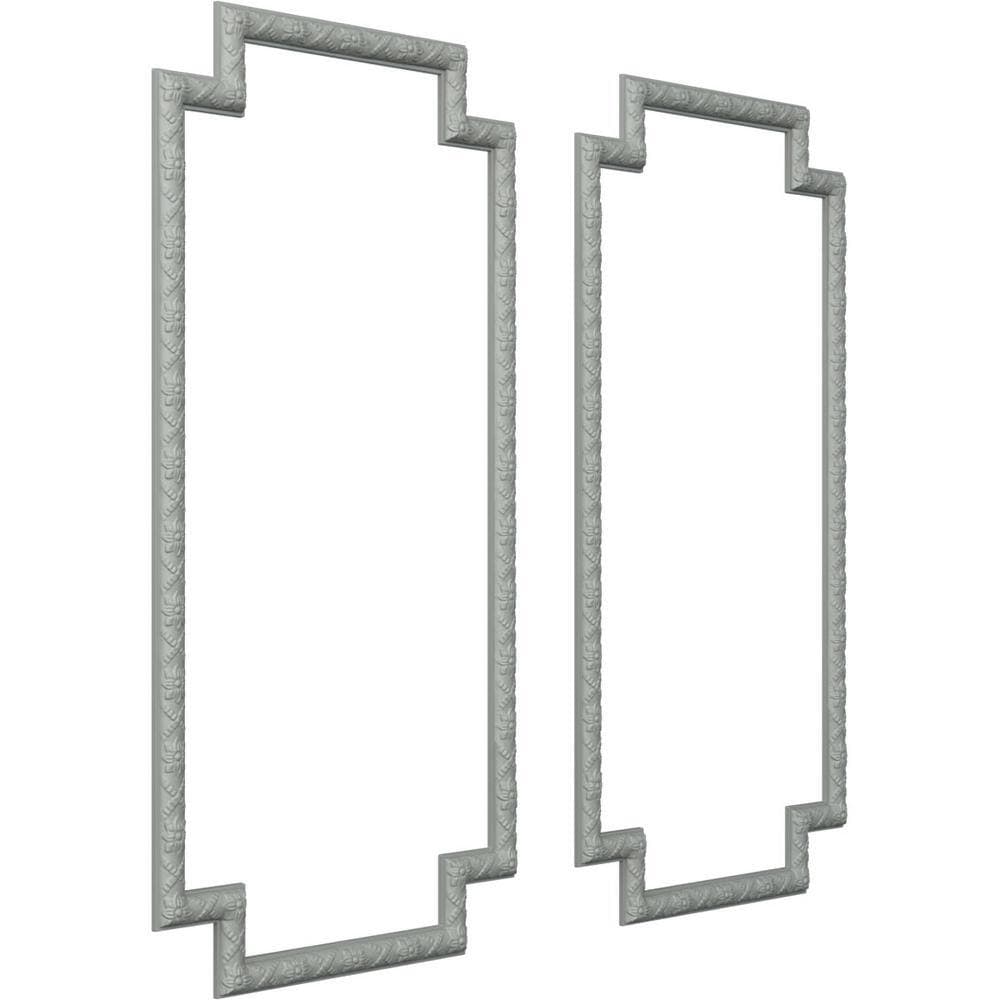 Ekena Millwork 24 in. W x 48 in. H Unfinished Polyurethane Sellek Panel Moulding Kit (Double Panel) (2)