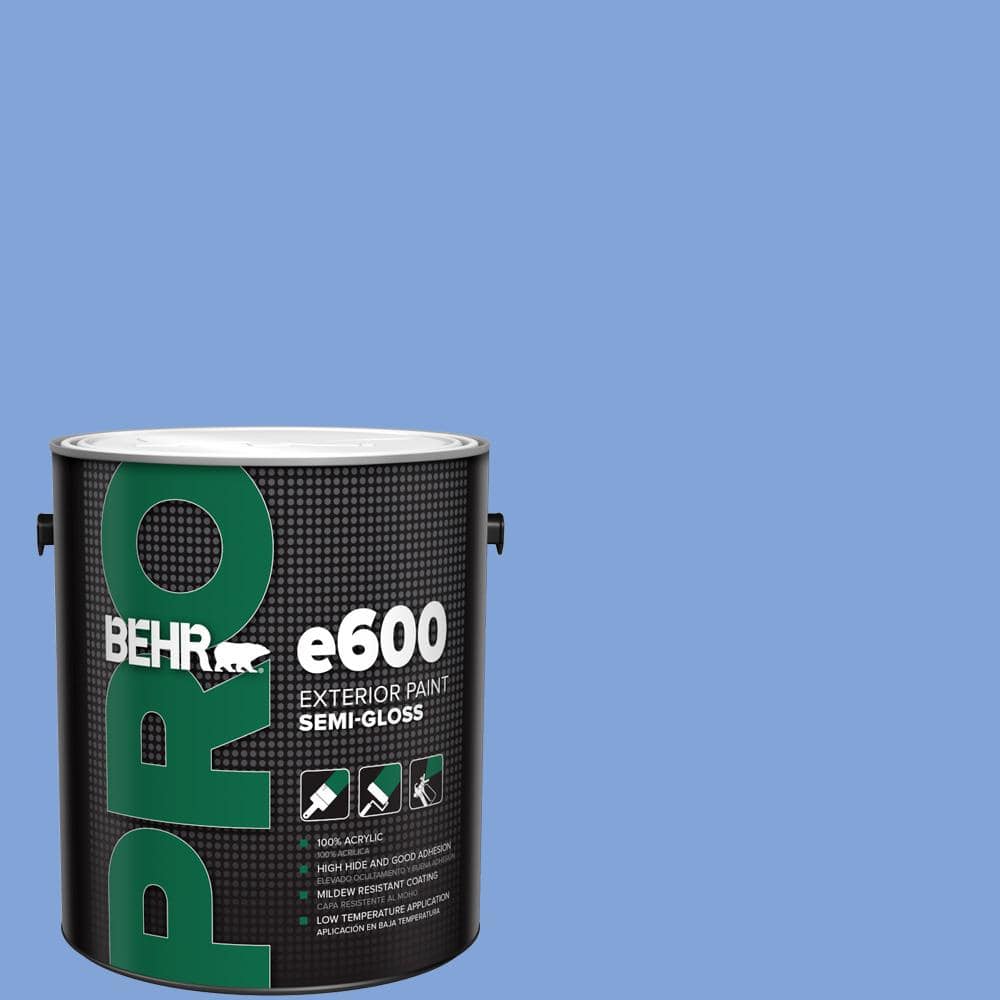BEHR PRO 1 gal. #P530-4 Periwinkle Semi-Gloss Exterior Paint