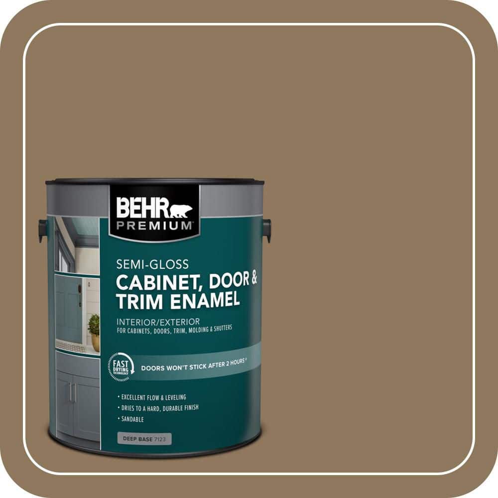 BEHR PREMIUM 1 gal. #N300-6 Archaeological Site Semi-Gloss Enamel Interior/Exterior Cabinet, Door & Trim Paint