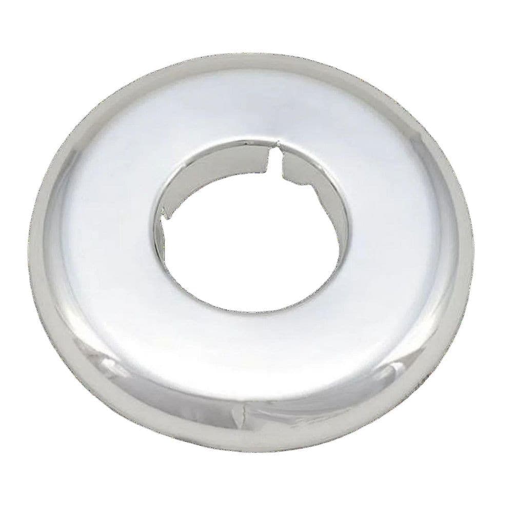 Everbilt 1/2 in. Chrome-Plated Plastic Iron Pipe Size Flange Escutcheon Plate