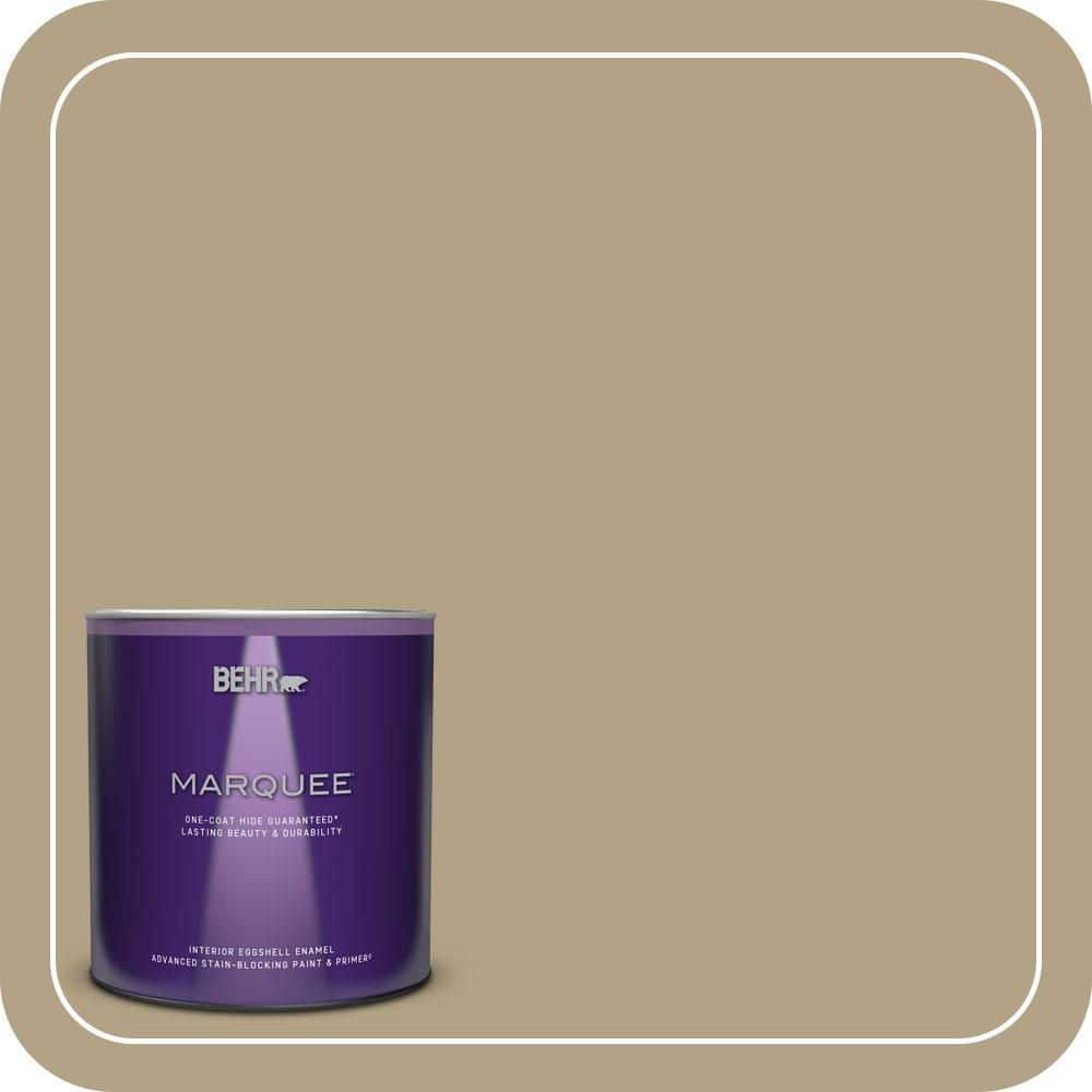 BEHR MARQUEE 1 qt. #PPU8-07 Chamois Tan One-Coat Hide Eggshell Enamel Interior Paint & Primer