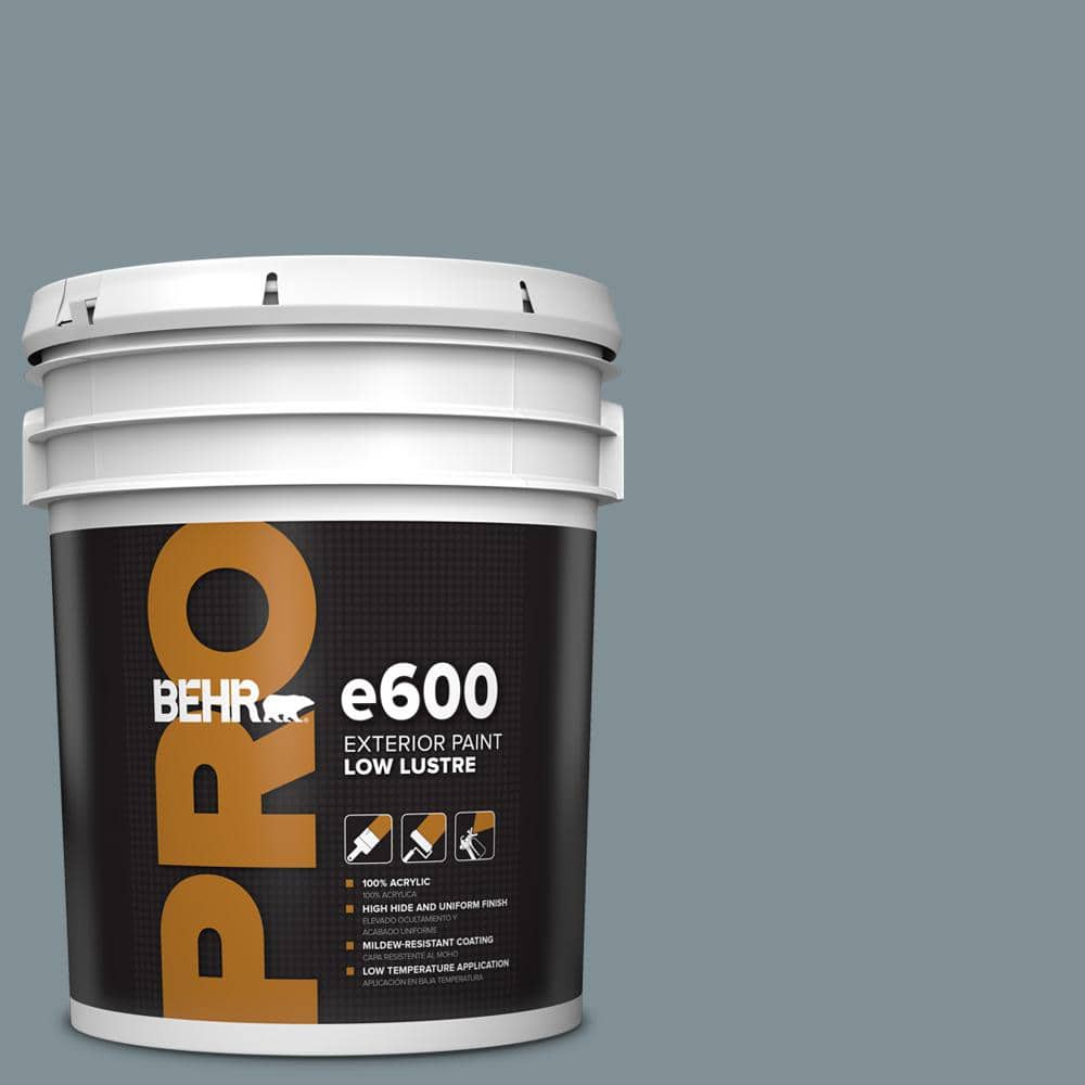 BEHR PRO 5 gal. #740F-4 Dark Storm Cloud Low Luster Exterior Paint