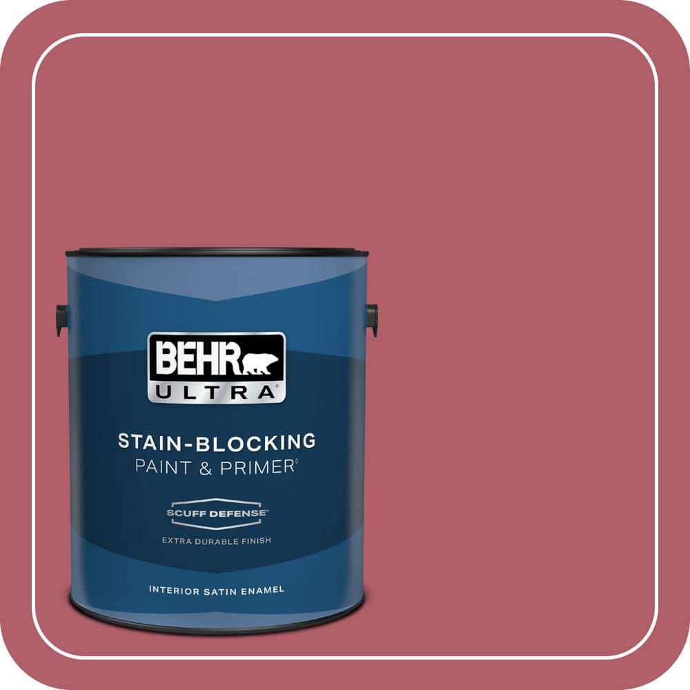 BEHR PREMIUM PLUS #130D-5 Rhubarb Enamel Low Odor & Primer (1)