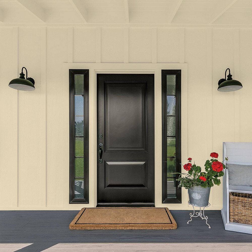 Glidden Premium 1 qt. PPG1101-3 Stylish Flat Exterior Latex Paint (4)