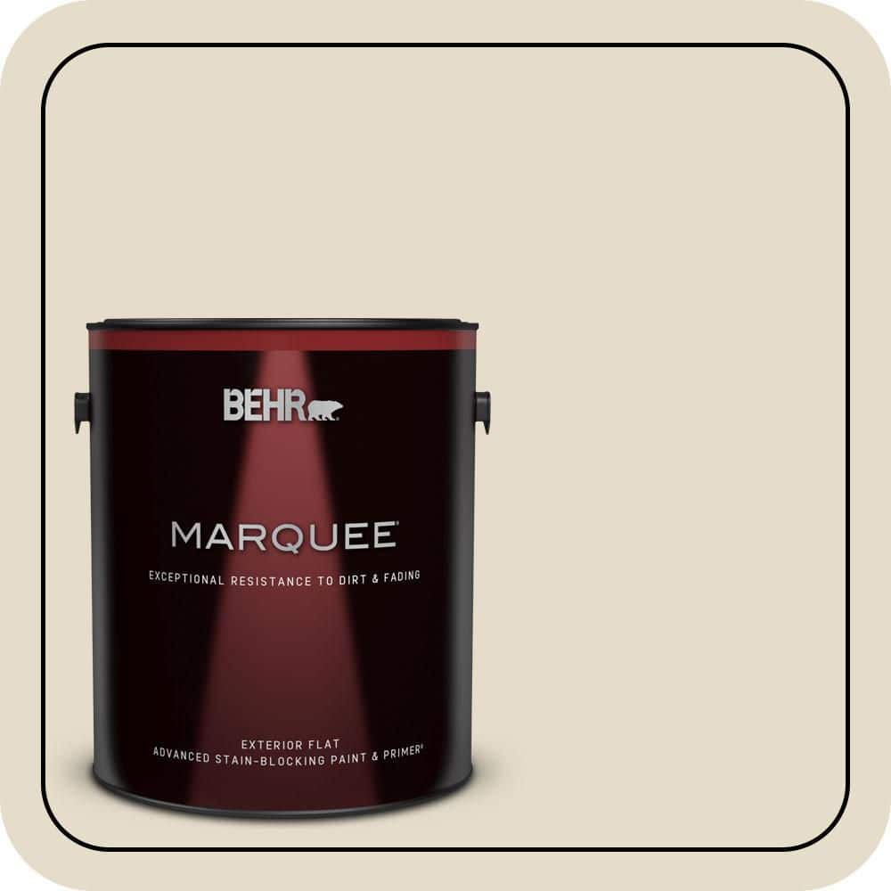 BEHR MARQUEE 1 gal. #PWL-90 Abstract White Flat Exterior Paint & Primer