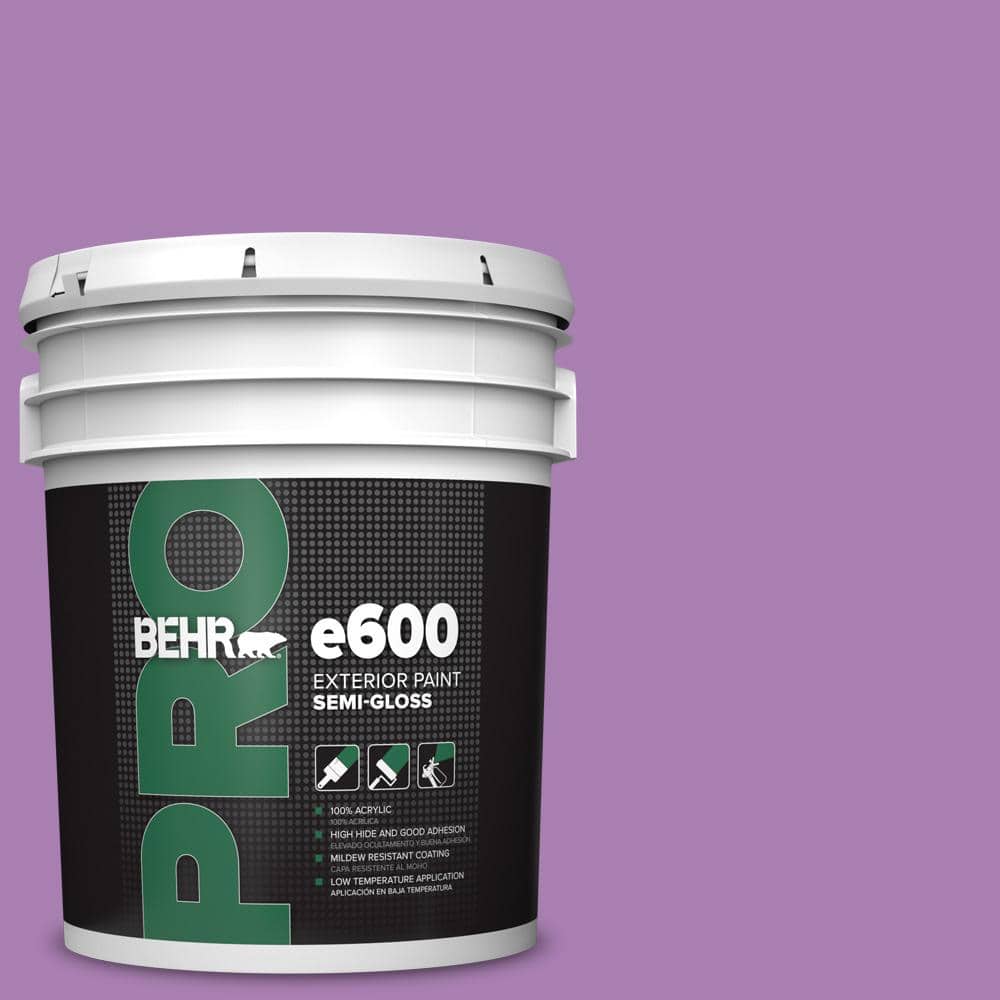 BEHR PRO 5 gal. #P100-5 I Heart Potion Semi-Gloss Exterior Paint