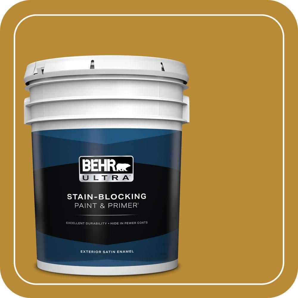 BEHR ULTRA 5 gal. #S-H-340 Treasures Satin Enamel Exterior Paint & Primer