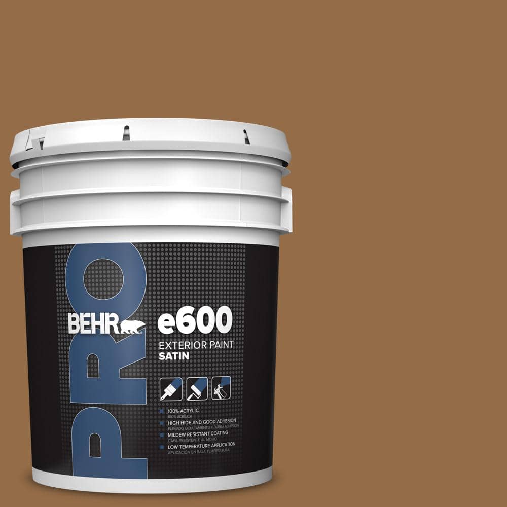 BEHR PRO 5 gal. #S260-7 Nugget Gold Satin Exterior Paint (1)