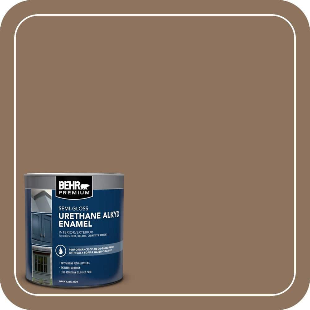 BEHR PREMIUM 1 qt. #N260-6 Outdoor Cafe Semi-Gloss Enamel Urethane Alkyd Interior/Exterior Paint (1)