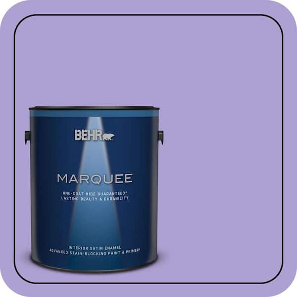 BEHR MARQUEE 1 gal. #P560-4 Magic Wand Satin Enamel Interior Paint & Primer (2)