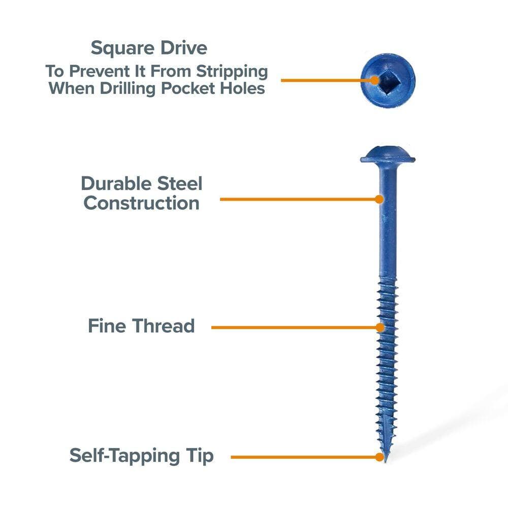 BORA 750-Piece Screw Set (Fine /Coarse) (3)