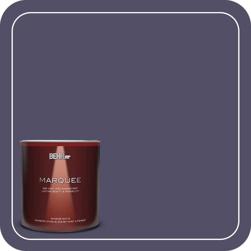 BEHR MARQUEE 1 Qt. #PPU16-19 Mardi Gras One-Coat Hide Matte Interior Paint & Primer