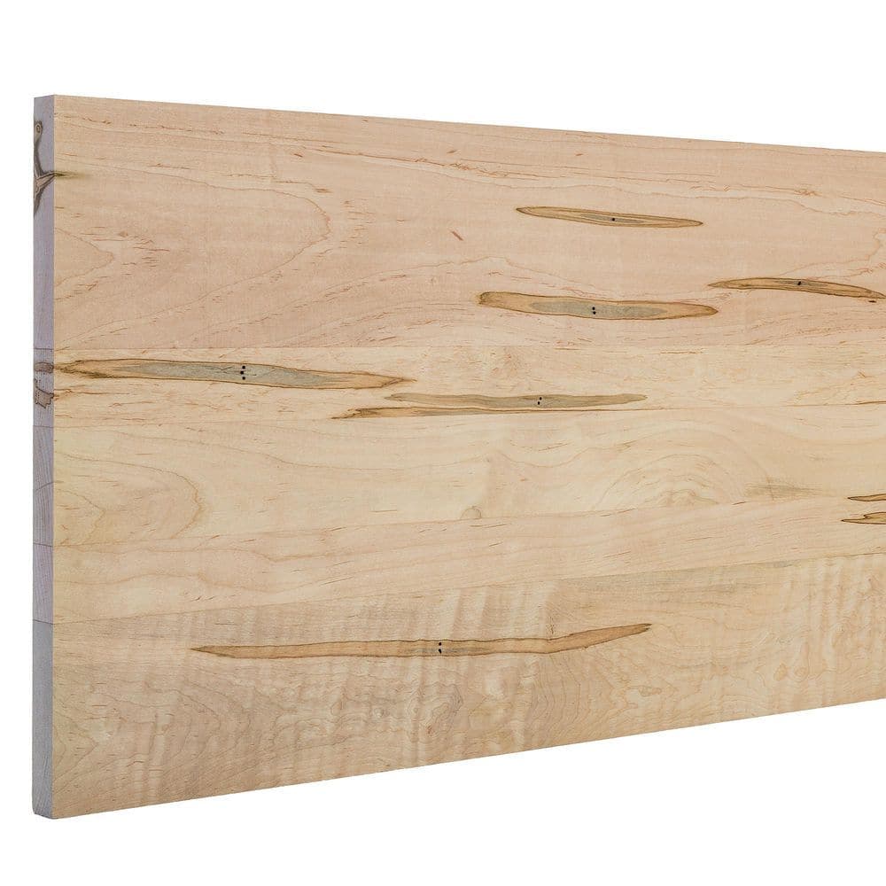 Ornamental Mouldings 1 in. T X 16 in. W x 3 ft. L Edge Glued Unfinished Ambrosia Maple Hobby Board (1)