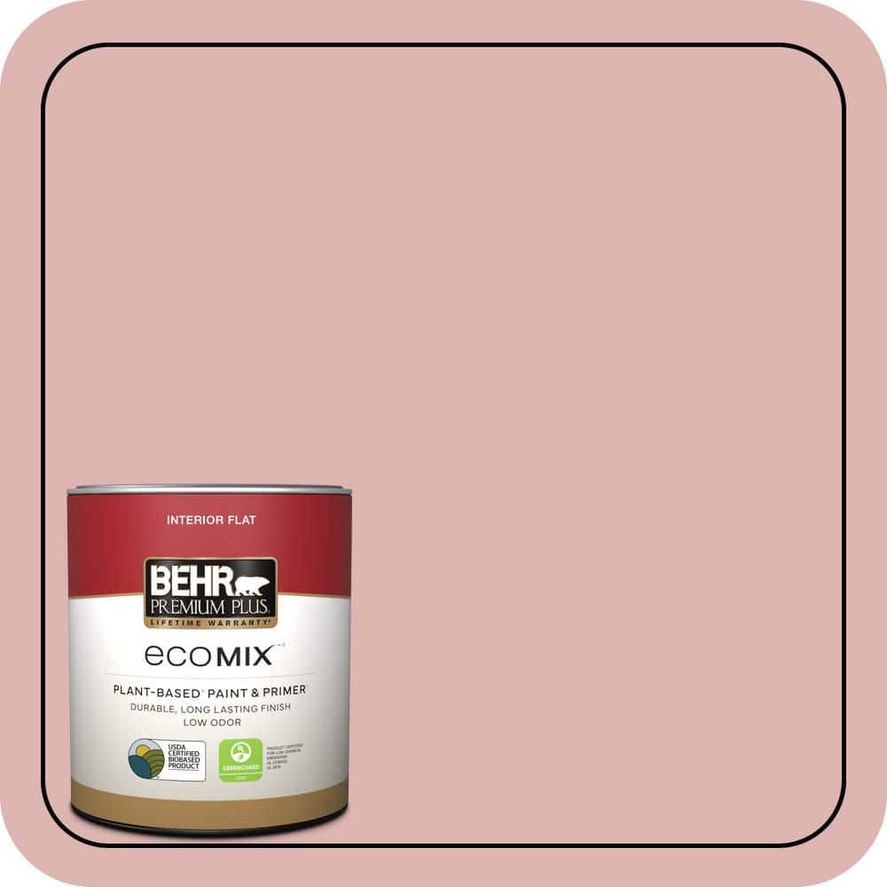 BEHR PREMIUM PLUS 1 qt. #S150-2 Tea Room Flat EcoMix Plant-Based Interior Paint & Primer (1)