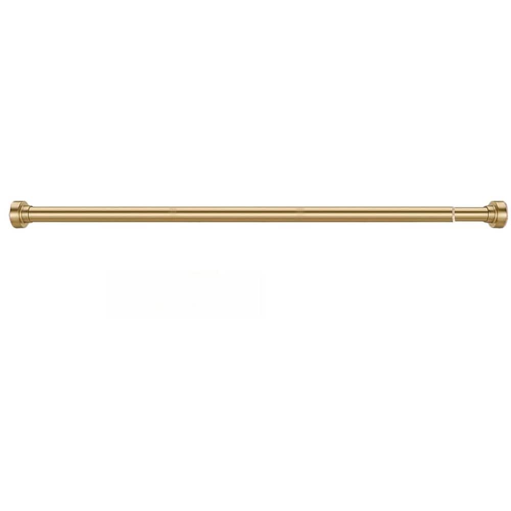 Numhew 82 in. Stainless Steel  Adjustable Tension Spring Shower Curtain Rod in Gold, No Drilling, Non-Slip, Rust-Proof (1)