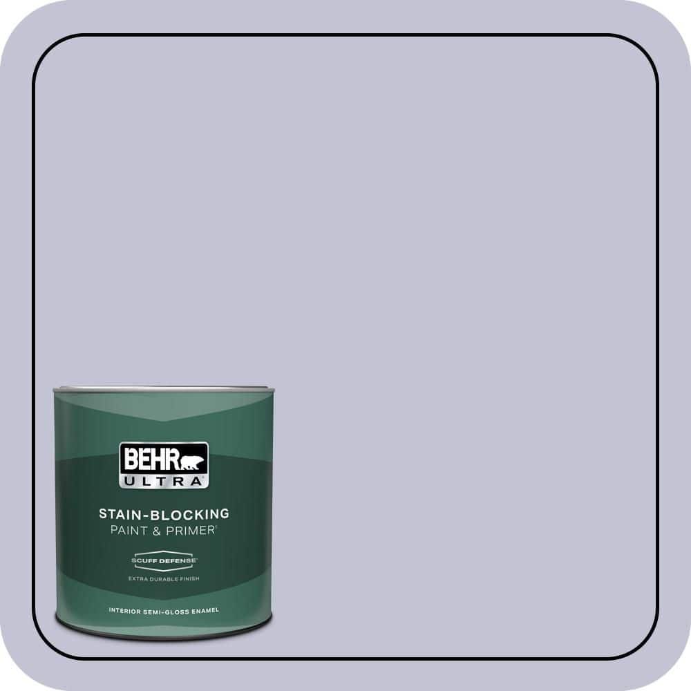 BEHR ULTRA 1 qt. #630E-3 Grape Lavender Extra Durable Semi-Gloss Enamel Interior Paint & Primer