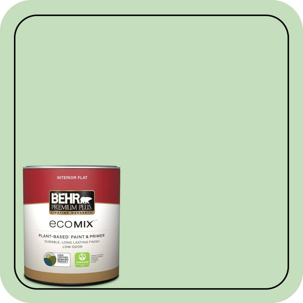 BEHR PREMIUM PLUS 1 qt. #M390-3 Galway Flat EcoMix Plant-Based Interior Paint & Primer (1)