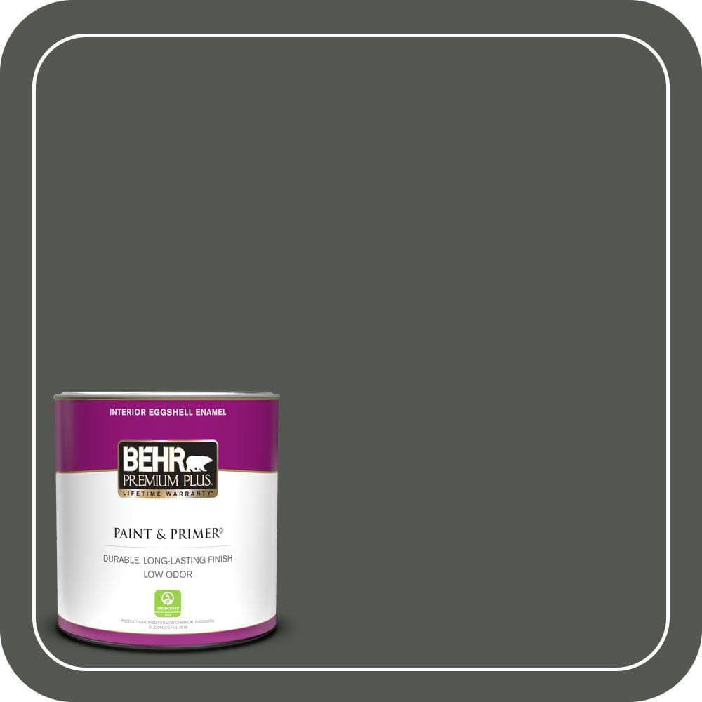 BEHR PREMIUM PLUS #ECC-47-3 Twilight Forest Flat Interior/Exterior Paint & Primer Color Sample (1)