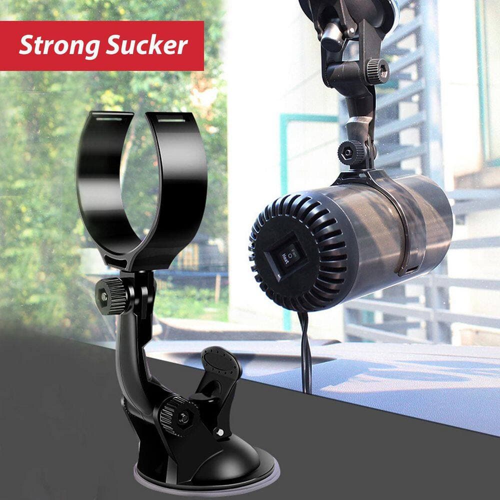 N/A 12V Electric Car Heater and Defroster 2-in-1 Heating/Cooling, 180° Rotatable Suction Holder, Cigarette Lighter Plug 150W (3)