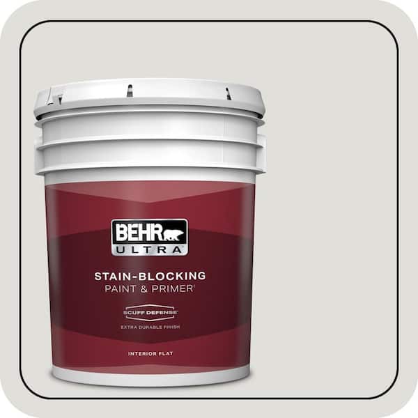 BEHR ULTRA 5 gal. #MQ3-23 Statuesque Extra Durable Flat Interior Paint & Primer (2)