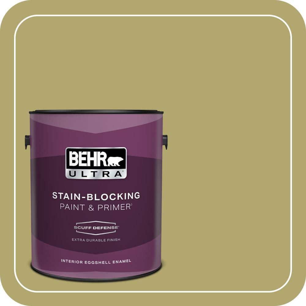 BEHR ULTRA 1 gal. #PPU9-05 Natchez Moss Extra Durable Eggshell Enamel Interior Paint & Primer