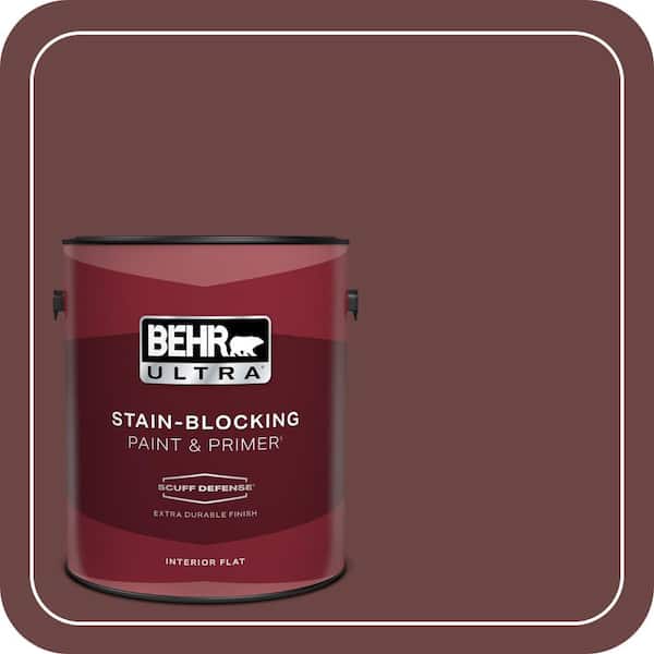 BEHR ULTRA 1 gal. #QE-08 Oxford Extra Durable Flat Interior Paint & Primer (2)