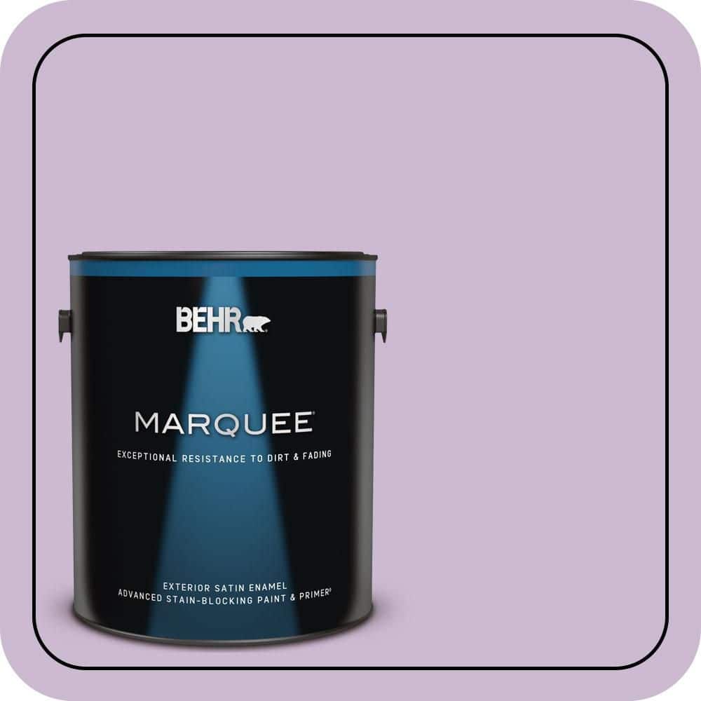 BEHR MARQUEE 1 gal. #660C-3 Sweet Petal Satin Enamel Exterior Paint & Primer