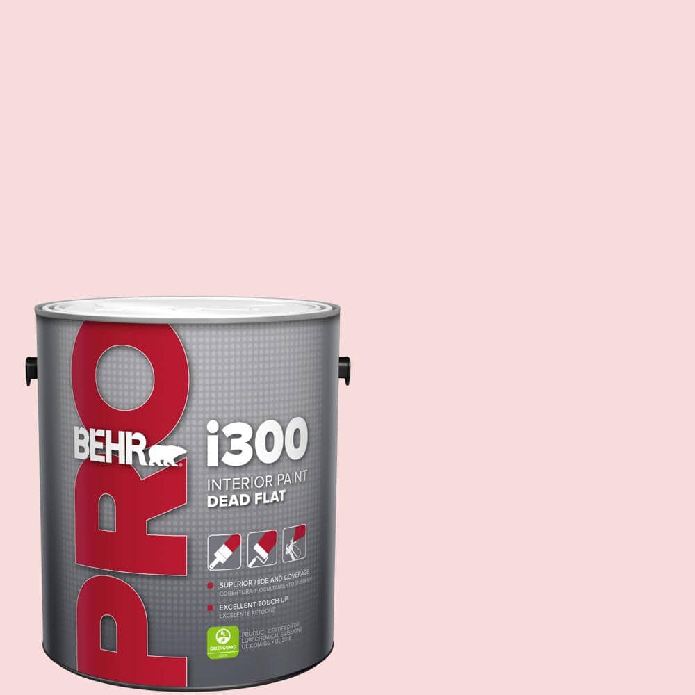 BEHR PRO 1 gal. #130C-1 Powdered Blush Dead Flat Interior Paint