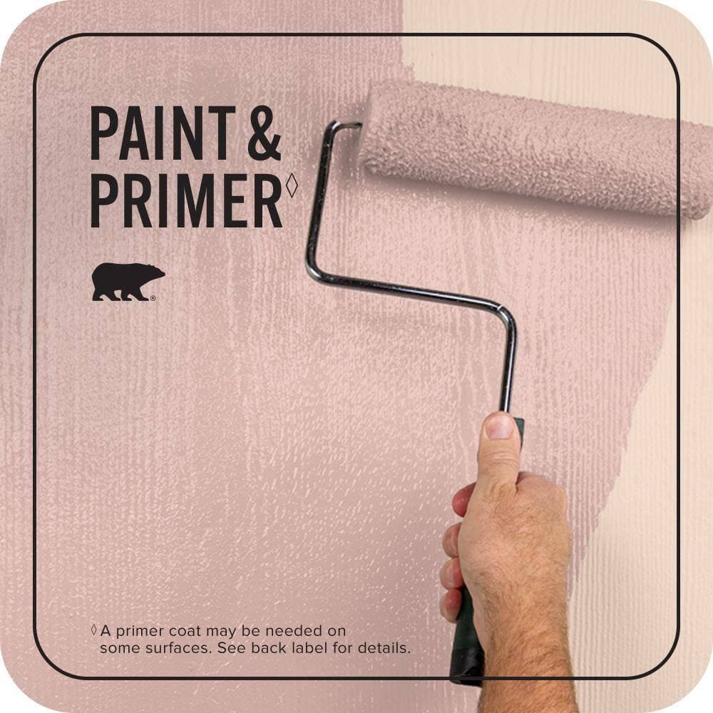 BEHR PREMIUM PLUS 1 qt. #T18-01 Positively Pink Flat Exterior Paint & Primer (3)