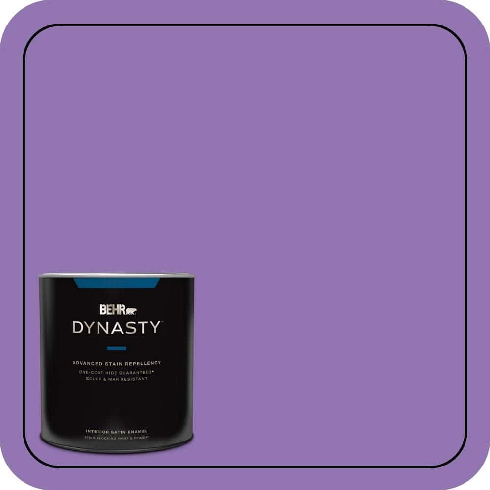 BEHR DYNASTY 1 qt. #P570-5 Romantic Moment Satin Enamel Interior Stain-Blocking Paint & Primer
