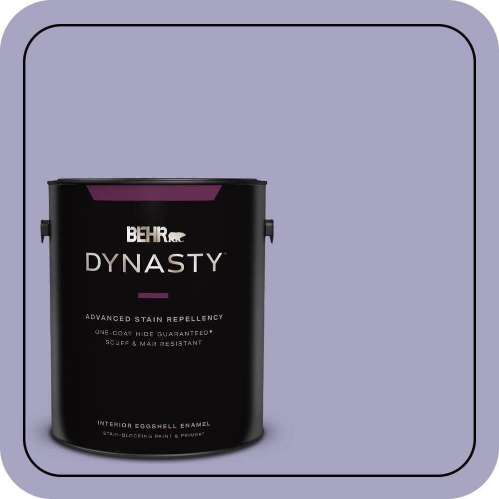 BEHR DYNASTY 1 gal. #640D-4 Canyon Mist Eggshell Enamel Interior Stain-Blocking Paint & Primer