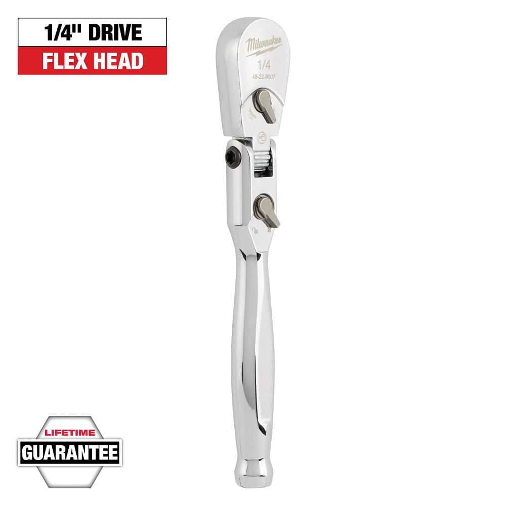 Milwaukee 1/4 in. Drive 6 in. Flex Head Ratchet (1)