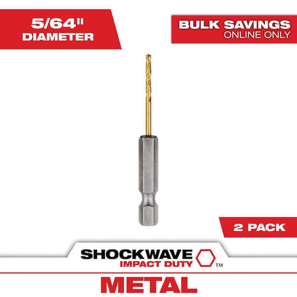 Milwaukee SHOCKWAVE 5/64 in. Titanium Drill Bit (2)
