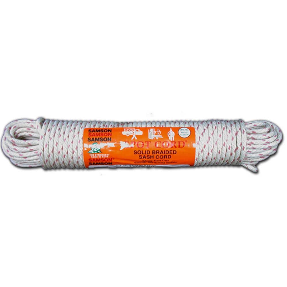 T.W. Evans Cordage #8 - 1/4 in. Samson Spot Sash Cord 100 ft. Hank