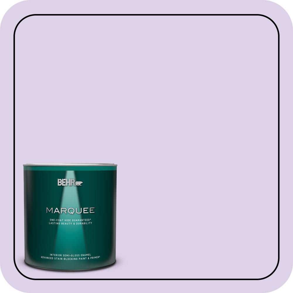 BEHR MARQUEE 1 qt. #P570-1 Teary Eyed Semi-Gloss Enamel Interior Paint & Primer