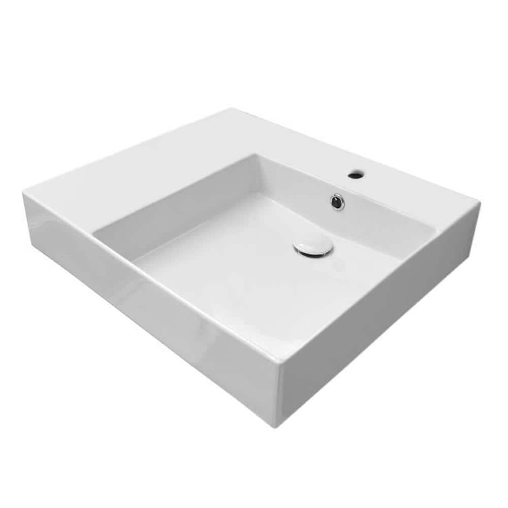 Nameeks Teorema 2.0 Plus Wall Mounted Bathroom Sink in White (1)