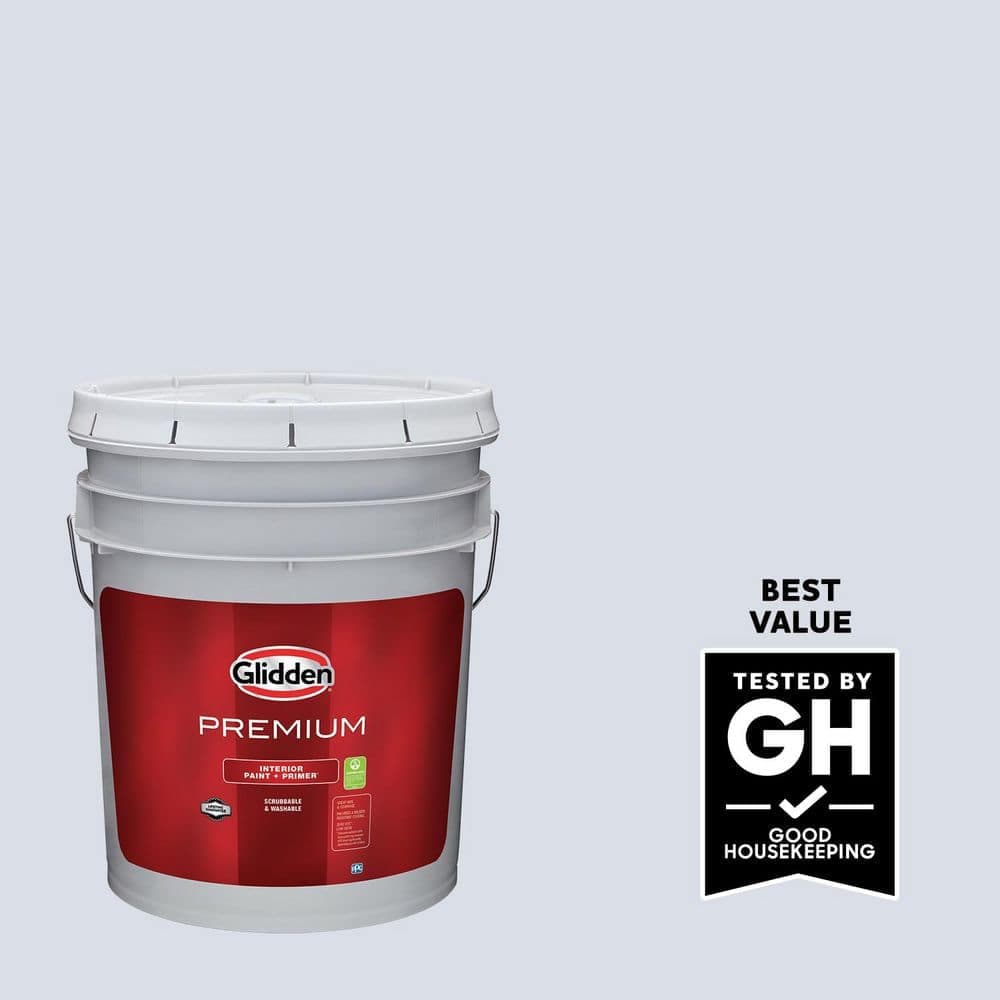 Glidden Premium 5 gal. PPG1171-3 Irradiant Iris Eggshell Interior Paint