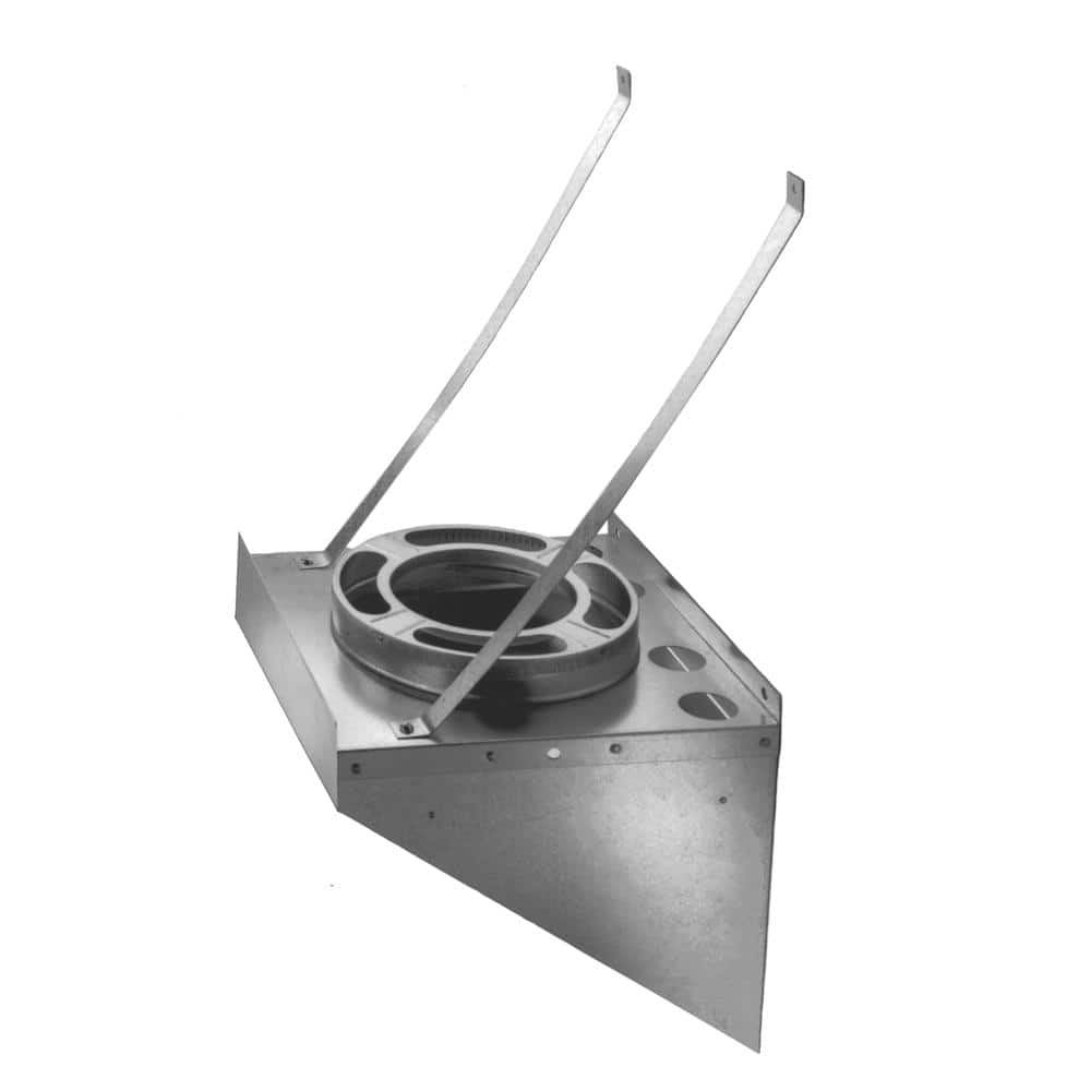 DuraVent DuraPlus All-Fuel Chimney 6in. Diameter Tee Support Bracket, Stainless Steel (1)