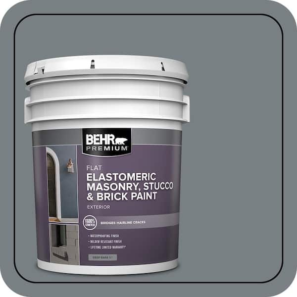BEHR PREMIUM 5 gal. #N450-5 Intergalactic Elastomeric Masonry, Stucco and Brick Exterior Paint (2)