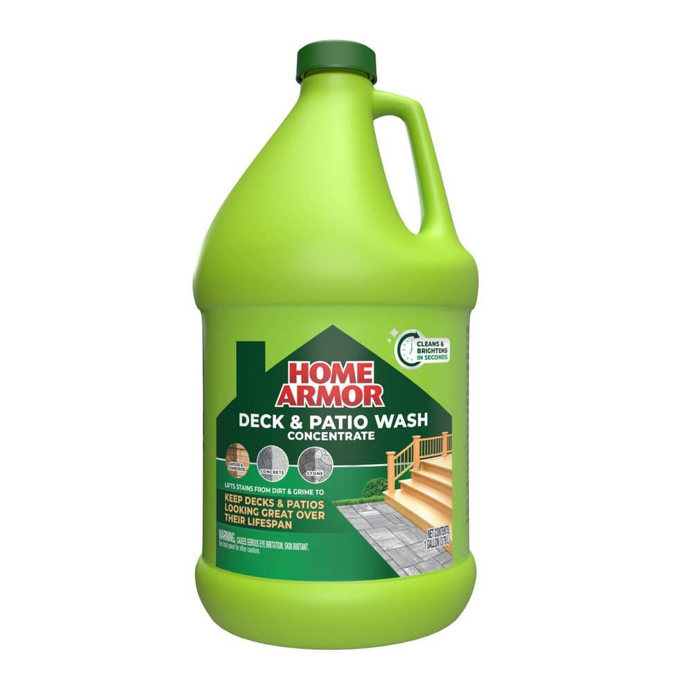 Home Armor 1 Gal Liquid Deck & Patio Multiple Surface Cleaner Concentrate Removes Stains From Dirt and Grime (1 Pack)