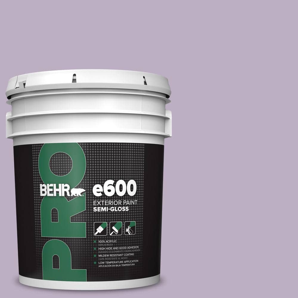 BEHR PRO 5 gal. #S100-3 Courtly Purple Semi-Gloss Exterior Paint