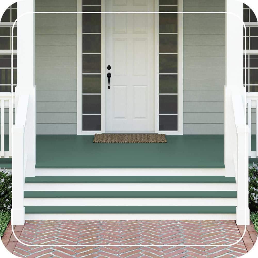 BEHR PREMIUM #M440-6 Textured Low-Lustre Enamel Interior/Exterior Porch and Patio Anti-Slip Floor Paint (2)