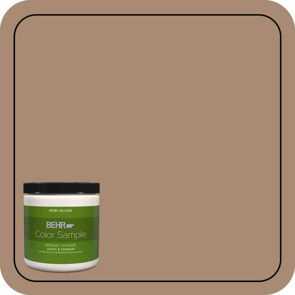 BEHR PREMIUM PLUS 8 oz. #N260-5 Distant Land Semi-Gloss Interior/Exterior Paint & Primer Color Sample