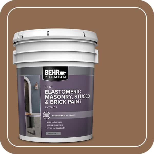 BEHR PREMIUM 5 gal. #N250-6 Split Rail Elastomeric Masonry, Stucco and Brick Exterior Paint (2)