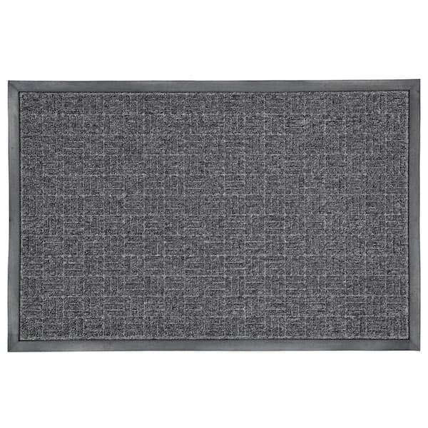 TrafficMaster Charcoal 23.5 in. W x 35.5 in. L Stain Resistant Non-Slip Outdoor Commercial Mat