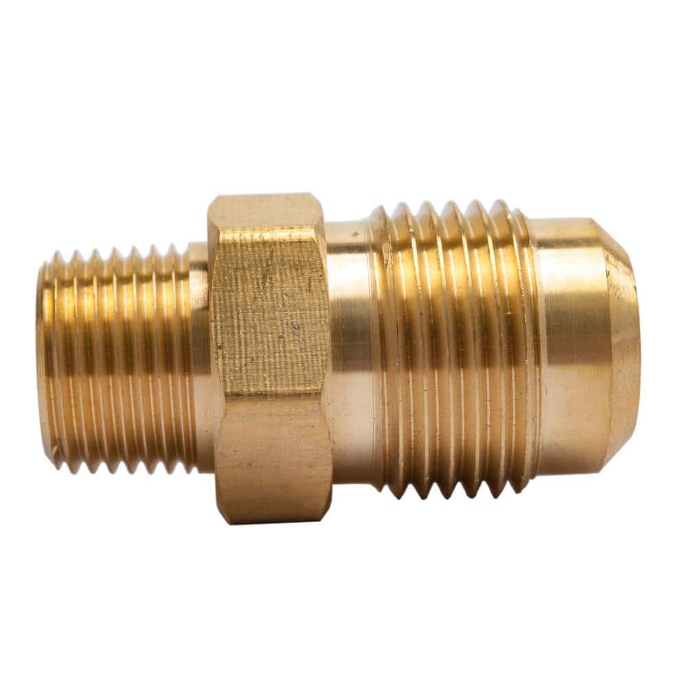 LTWFITTING 5/8 in. Flare x 3/8 in. MIP Brass Adapter Fitting (5-Pack)