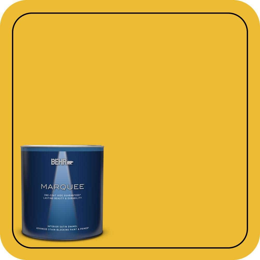 BEHR MARQUEE 1 qt. #T11-11 Lizard Breath Satin Enamel Interior Paint & Primer