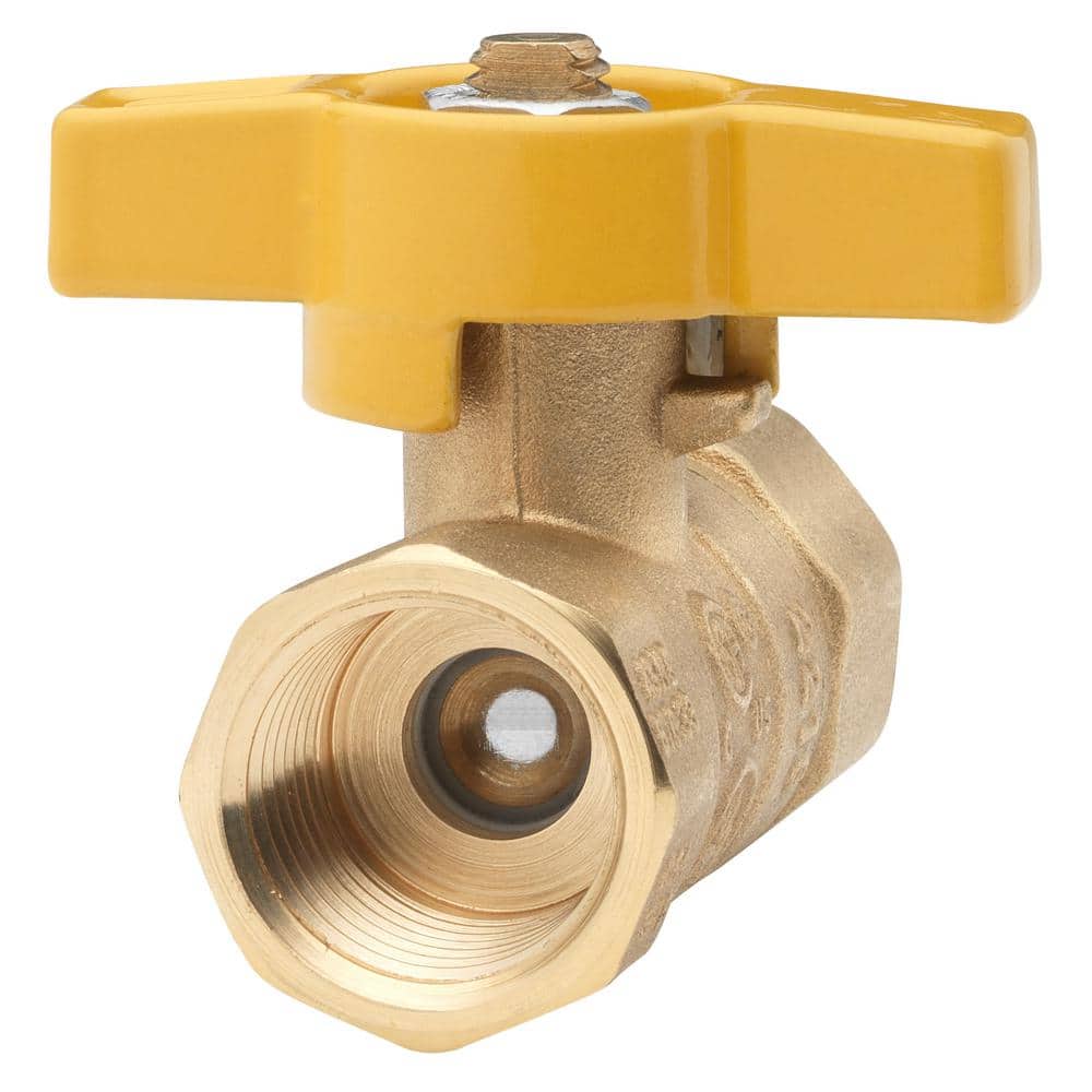 HOMEWERKS ½ in. FIP x ½ in. FIP Brass Gas Ball Valve