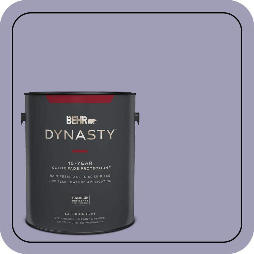 BEHR DYNASTY 1 gal. #630F-4 Wild Thistle Flat Exterior Stain-Blocking Paint & Primer