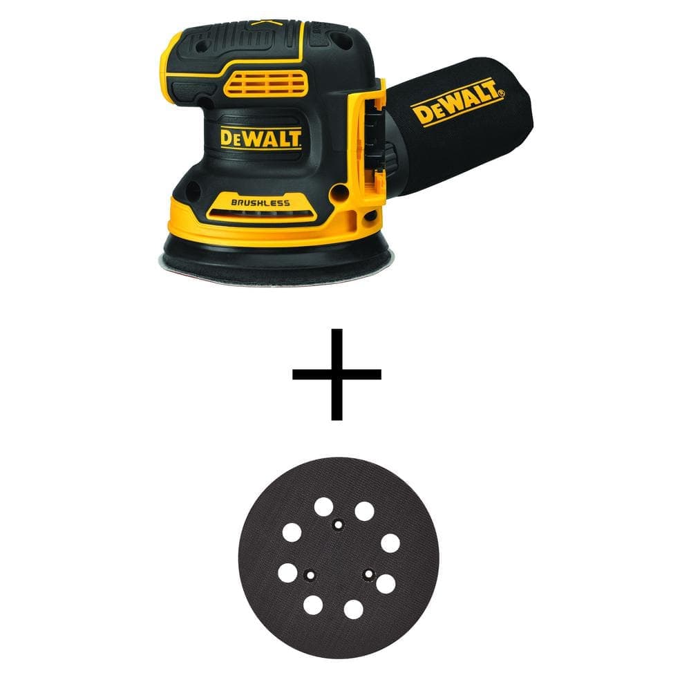 DEWALT 20V MAX XR Cordless Brushless 5 in. Random Orbital Sander and 5 in. Random Orbit Palm Sander Pad (Tools Only)